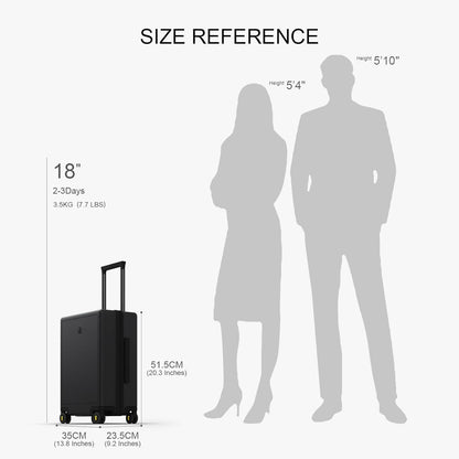 Hard Shell Carry on Luggage Airline Approved, Carry-on Suitcases with Wheels, Lightweight Luminous Textured Hardside Travel Bag with Tsa Lock, 20 Inch, Black