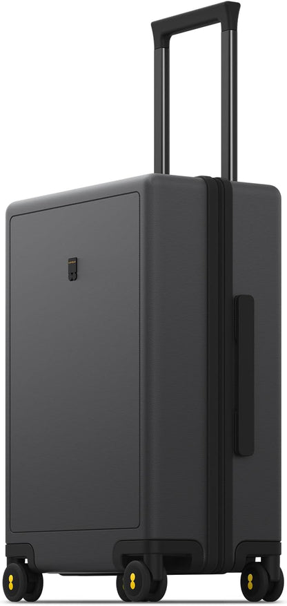 Hard Shell Carry on Luggage Airline Approved, Carry-on Suitcases with Wheels, Lightweight Luminous Textured Hardside Travel Bag with Tsa Lock, 20 Inch, Black