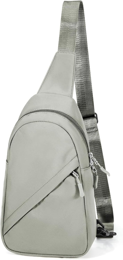 Blue Sling Crossbody Backpack Shoulder Bag for Men Women - Small One Strap Sling Bag Fanny Pack Daypack, Waterproof Nylon Chest Bag for Motorcycle Hiking Travel Gym Sport