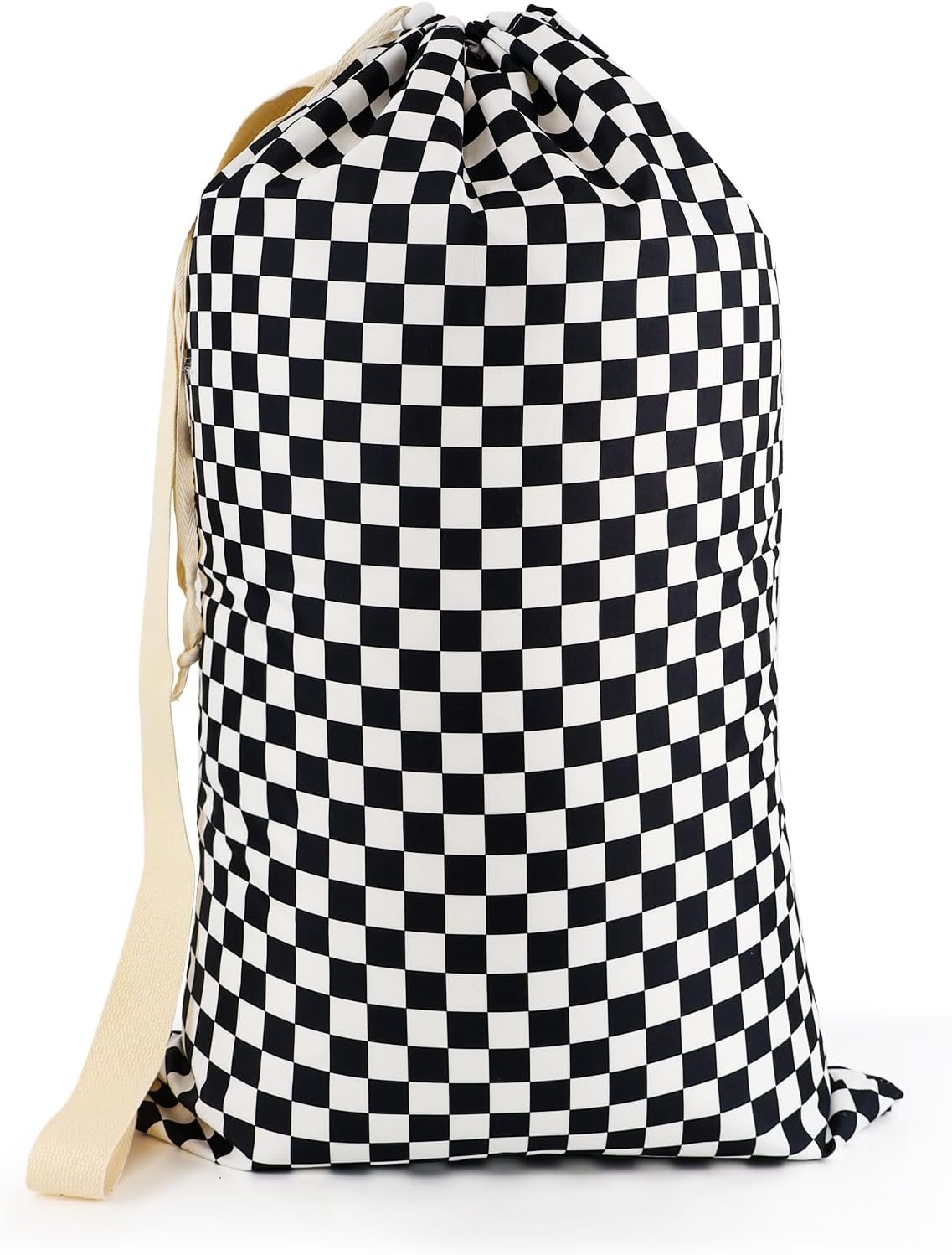 Laundry Bag, Dirty Backpack Laundry Bag For College Travel Laundromat Apartment, With Handles 29" X 18" (Blue Florals)