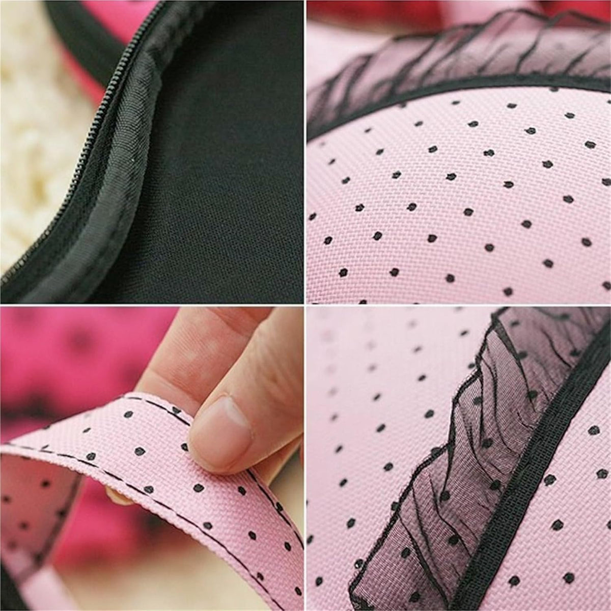 Travel Underwear Organizer Bag Home Organizer Protect Holder Storage Bag Bra Box Travel(Pink)