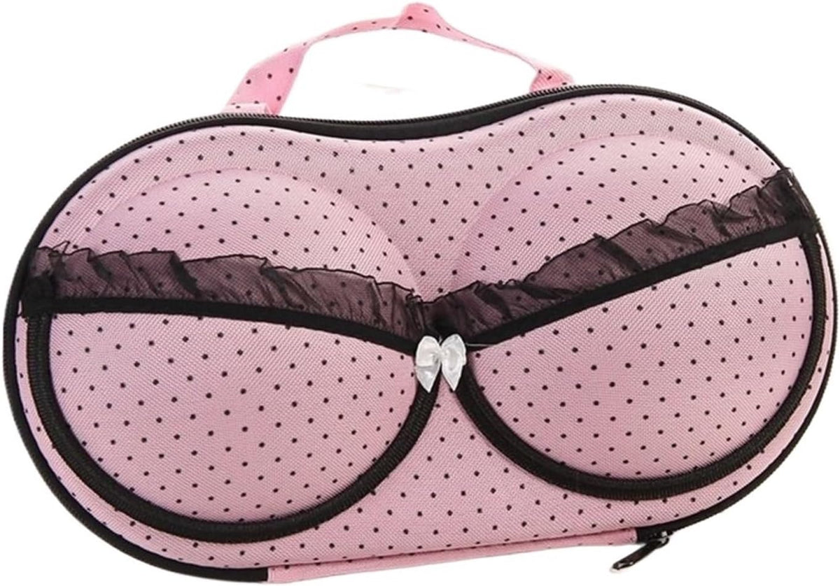 Travel Underwear Organizer Bag Home Organizer Protect Holder Storage Bag Bra Box Travel(Pink)