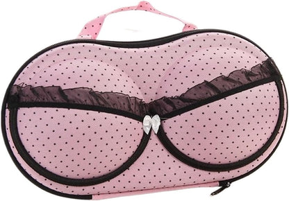 Travel Underwear Organizer Bag Home Organizer Protect Holder Storage Bag Bra Box Travel(Pink)