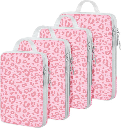 6 Set Compression Packing Cubes, Suitcase Organizer, Lightweight Travel Essentials, Compression Bags For Travel Accessories Luggage Storage Set (6Pcs, Blue)