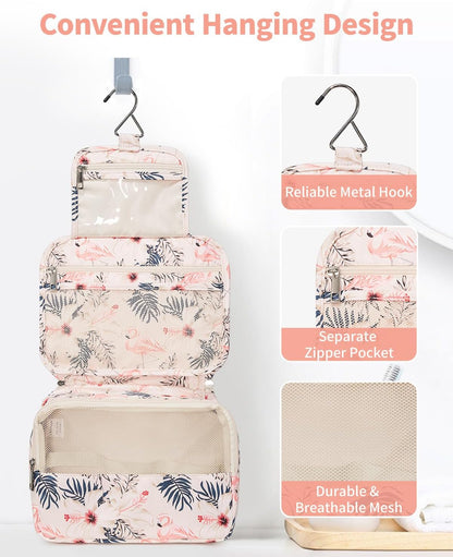 Small Hanging Travel Toiletry Bag for Women, Travel Bag for Toiletries, Makeup Bag Organizer Cosmetic Bags Make Up Bags for Girls