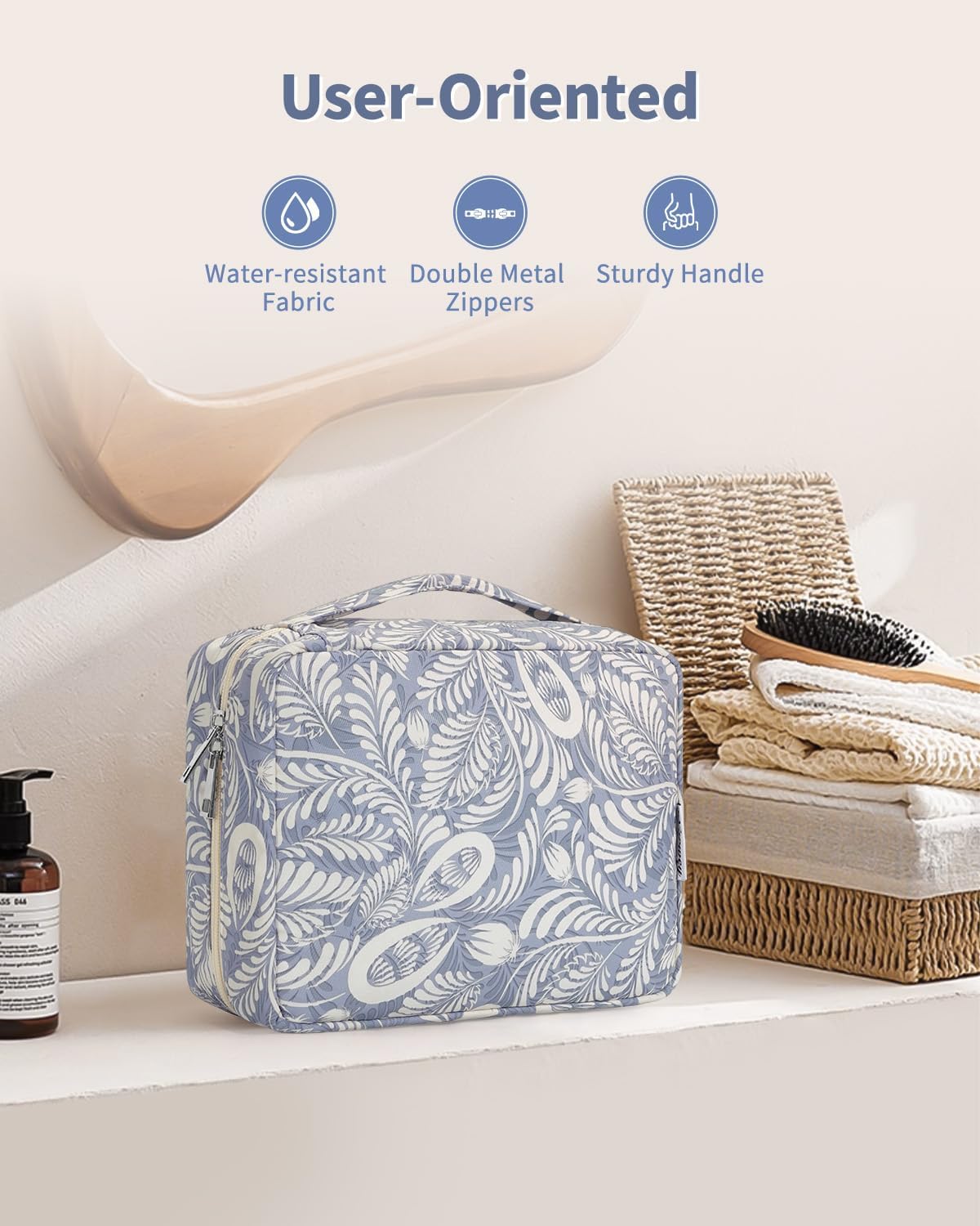 Small Hanging Travel Toiletry Bag for Women, Travel Bag for Toiletries, Makeup Bag Organizer Cosmetic Bags Make Up Bags for Girls