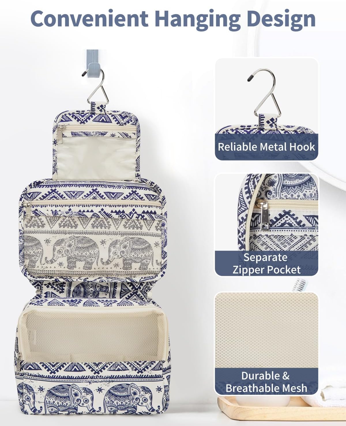 Small Hanging Travel Toiletry Bag for Women, Travel Bag for Toiletries, Makeup Bag Organizer Cosmetic Bags Make Up Bags for Girls