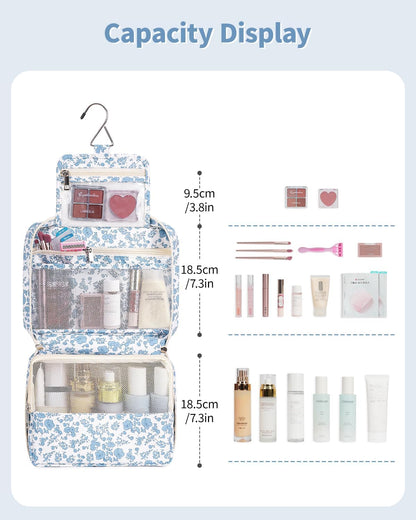 Small Hanging Travel Toiletry Bag for Women, Travel Bag for Toiletries, Makeup Bag Organizer Cosmetic Bags Make Up Bags for Girls