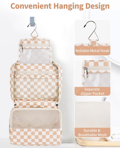 Small Hanging Travel Toiletry Bag for Women, Travel Bag for Toiletries, Makeup Bag Organizer Cosmetic Bags Make Up Bags for Girls