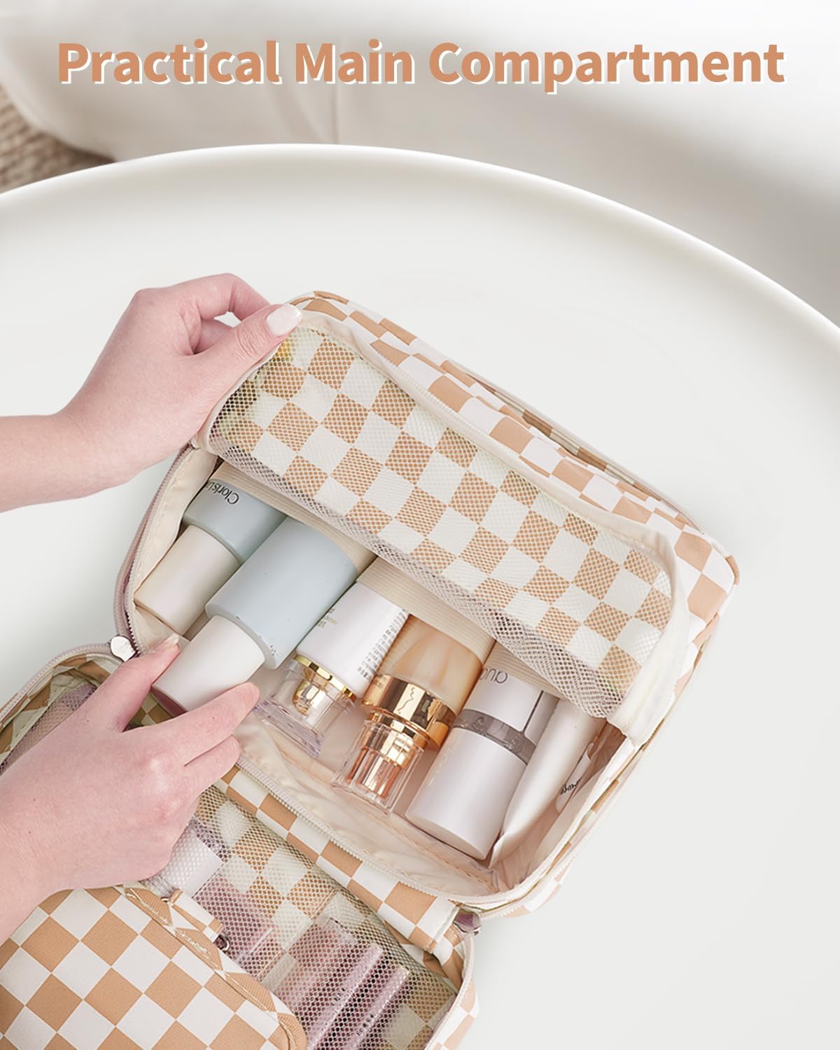 Small Hanging Travel Toiletry Bag for Women, Travel Bag for Toiletries, Makeup Bag Organizer Cosmetic Bags Make Up Bags for Girls