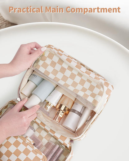 Small Hanging Travel Toiletry Bag for Women, Travel Bag for Toiletries, Makeup Bag Organizer Cosmetic Bags Make Up Bags for Girls