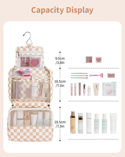 Small Hanging Travel Toiletry Bag for Women, Travel Bag for Toiletries, Makeup Bag Organizer Cosmetic Bags Make Up Bags for Girls