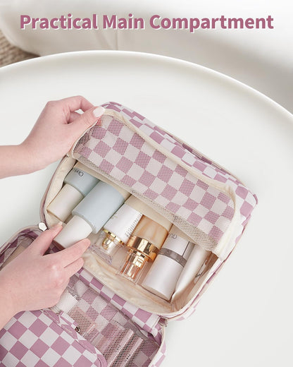 Small Hanging Travel Toiletry Bag for Women, Travel Bag for Toiletries, Makeup Bag Organizer Cosmetic Bags Make Up Bags for Girls