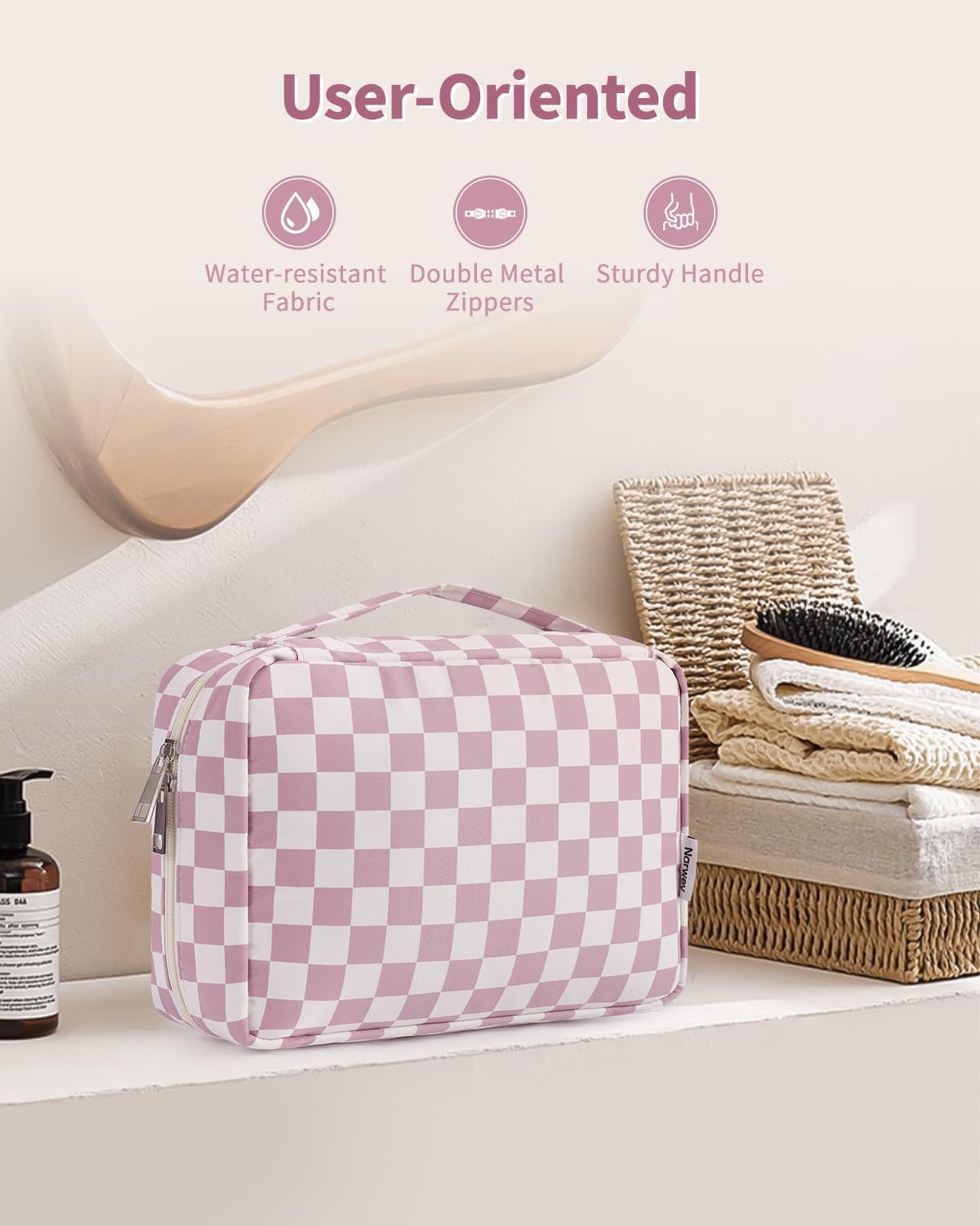 Small Hanging Travel Toiletry Bag for Women, Travel Bag for Toiletries, Makeup Bag Organizer Cosmetic Bags Make Up Bags for Girls