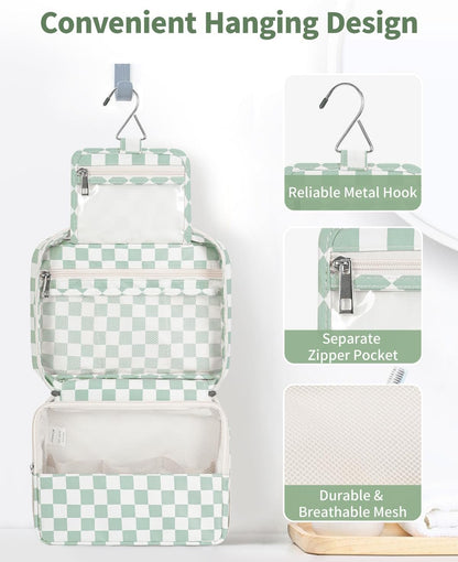 Small Hanging Travel Toiletry Bag for Women, Travel Bag for Toiletries, Makeup Bag Organizer Cosmetic Bags Make Up Bags for Girls