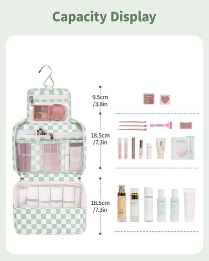 Small Hanging Travel Toiletry Bag for Women, Travel Bag for Toiletries, Makeup Bag Organizer Cosmetic Bags Make Up Bags for Girls