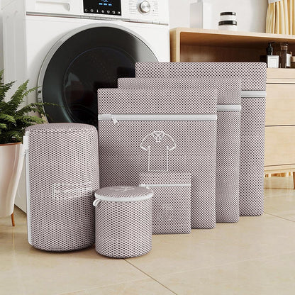 Mesh Bag for Laundry - Anti-Knot Bra Protective Sack,with Zipper Machine Washable Anti-Deformation Laundry Wash Bag - for Outerwear Skirt T-Shirt Sock Pant Travel Dorm