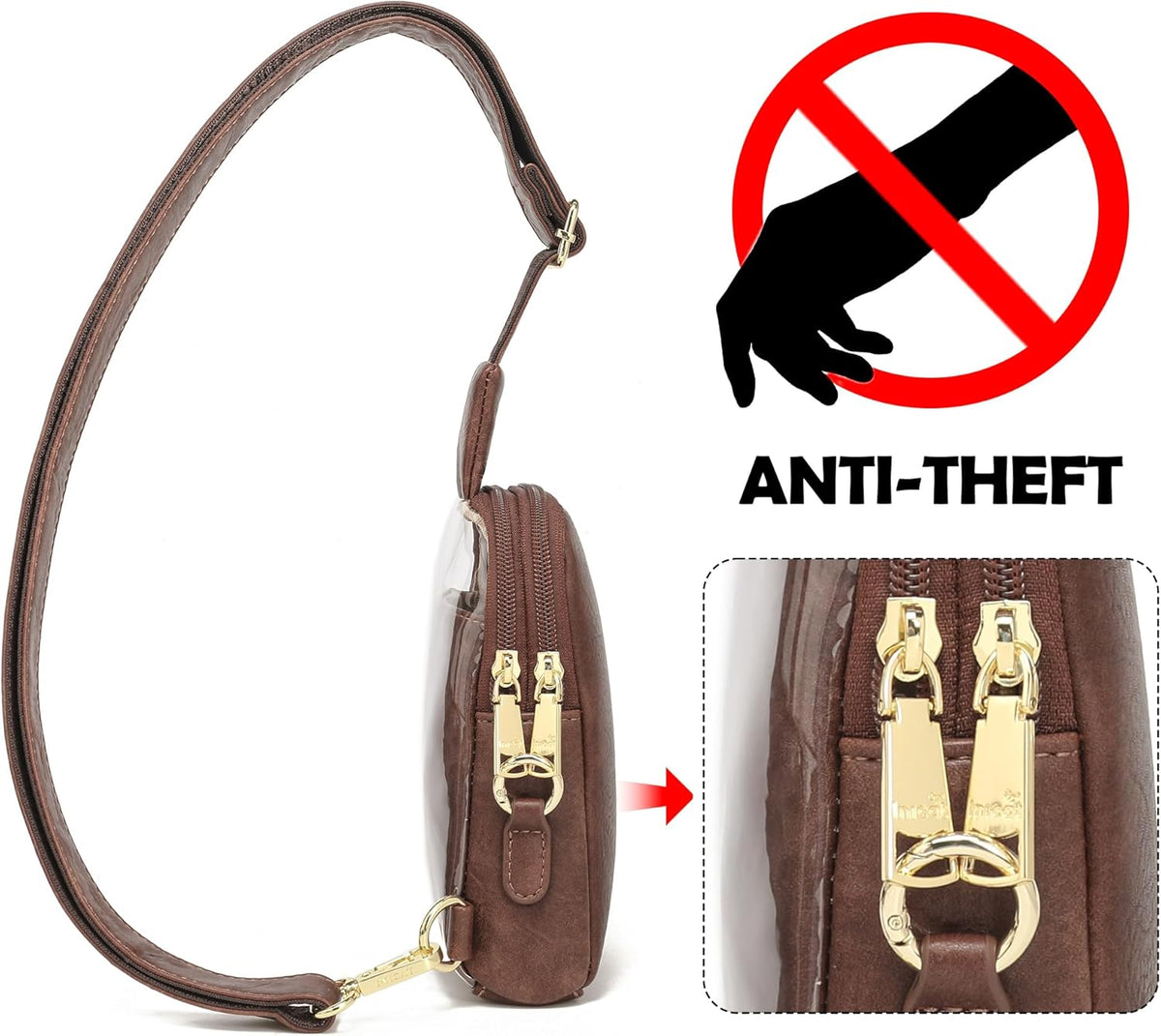 Sling Bag for Women Cross Body Small Bag Anti Theft Phone Purse Touchscreen Travel Gifts for Woman