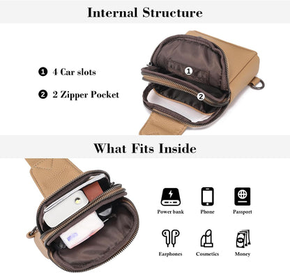 Sling Bag for Women Cross Body Small Bag Anti Theft Phone Purse Touchscreen Travel Gifts for Woman