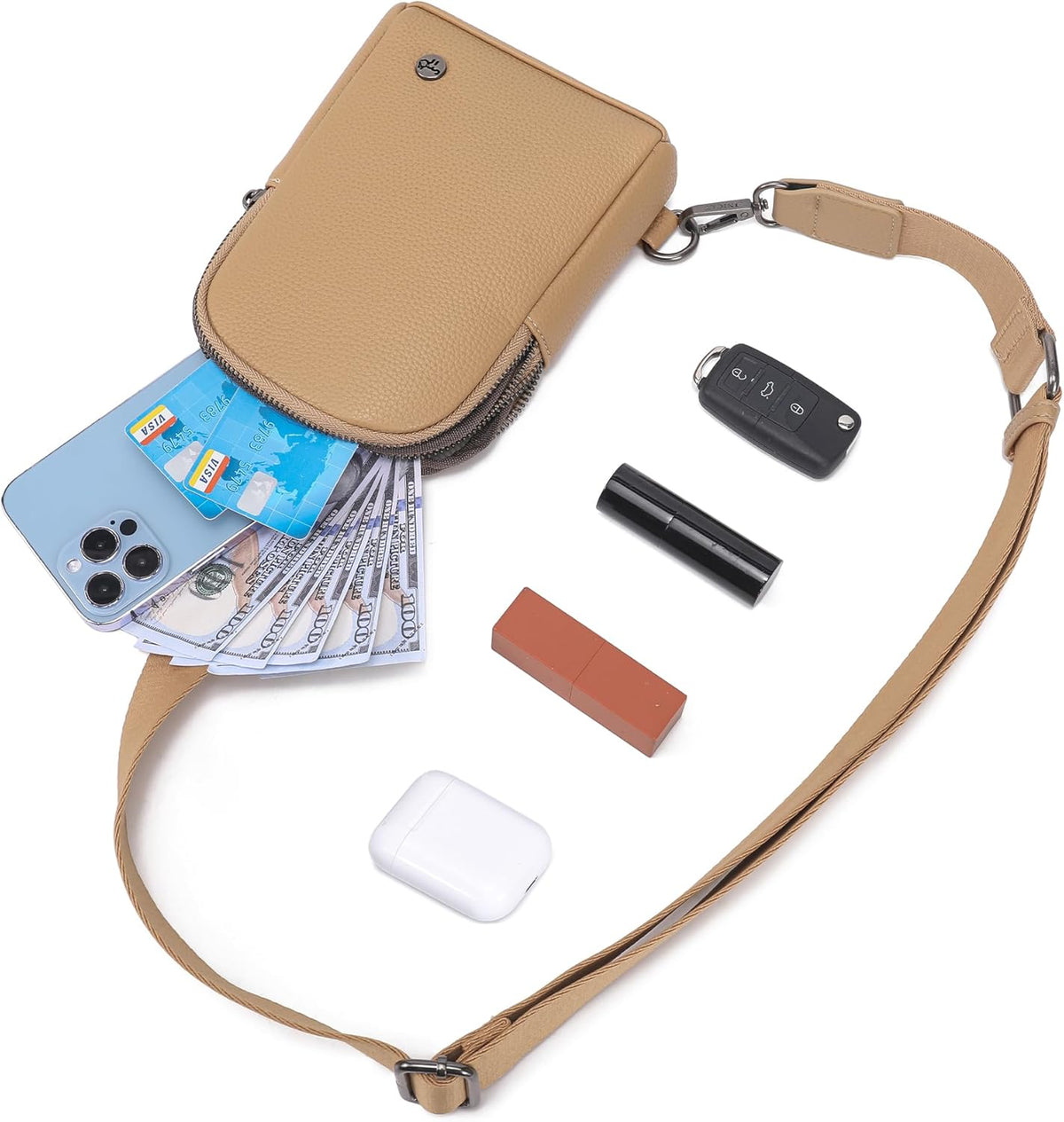 Sling Bag for Women Cross Body Small Bag Anti Theft Phone Purse Touchscreen Travel Gifts for Woman