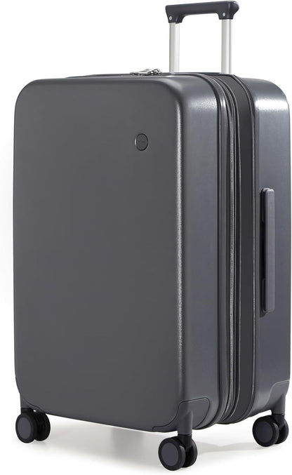 20 Inch Expandable Carry on Luggage 22x14x9 Airline Approved Suitcases with Spinner Wheels, Hardside Rolling Travel Suitcase PC with TSA Lock, Rock Gray