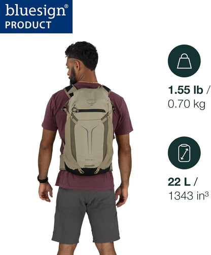 Sportlite 20L Lightweight Hiking Backpack for Men and Women - Everyday Hiking Bag - Travel Daypack, Torrent Blue