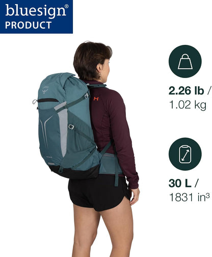 Sportlite 20L Lightweight Hiking Backpack for Men and Women - Everyday Hiking Bag - Travel Daypack, Torrent Blue