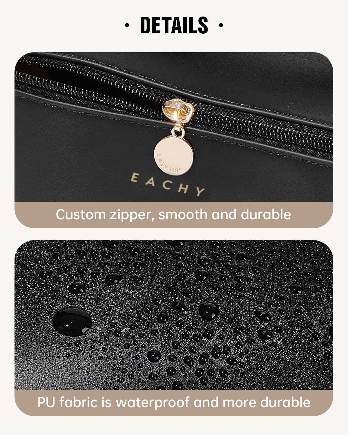 Travel Makeup Bag, Large Capacity Cosmetic Bag for Women, Waterproof PU Leather, Flat Open Portable Toiletry Bag for Skincare, Brushes & Travel Essentials - Colors A