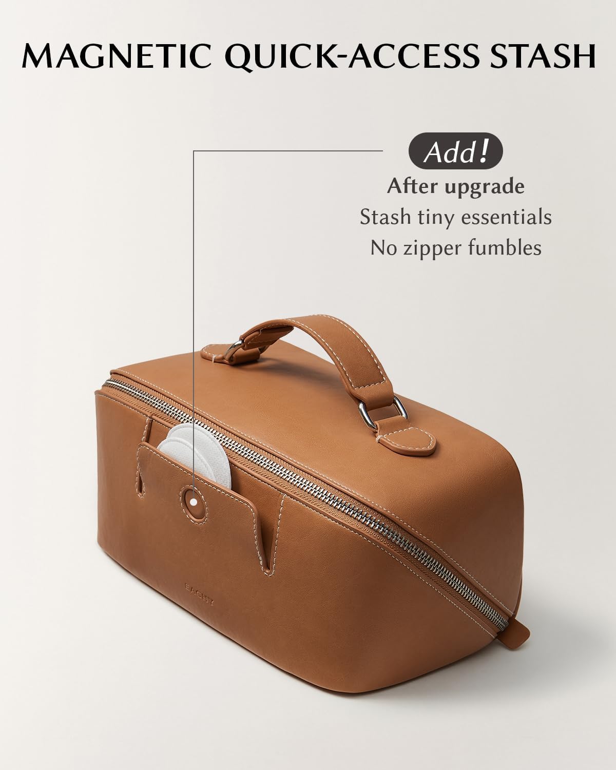Travel Makeup Bag, Large Capacity Cosmetic Bag for Women, Waterproof PU Leather, Flat Open Portable Toiletry Bag for Skincare, Brushes & Travel Essentials - Colors A