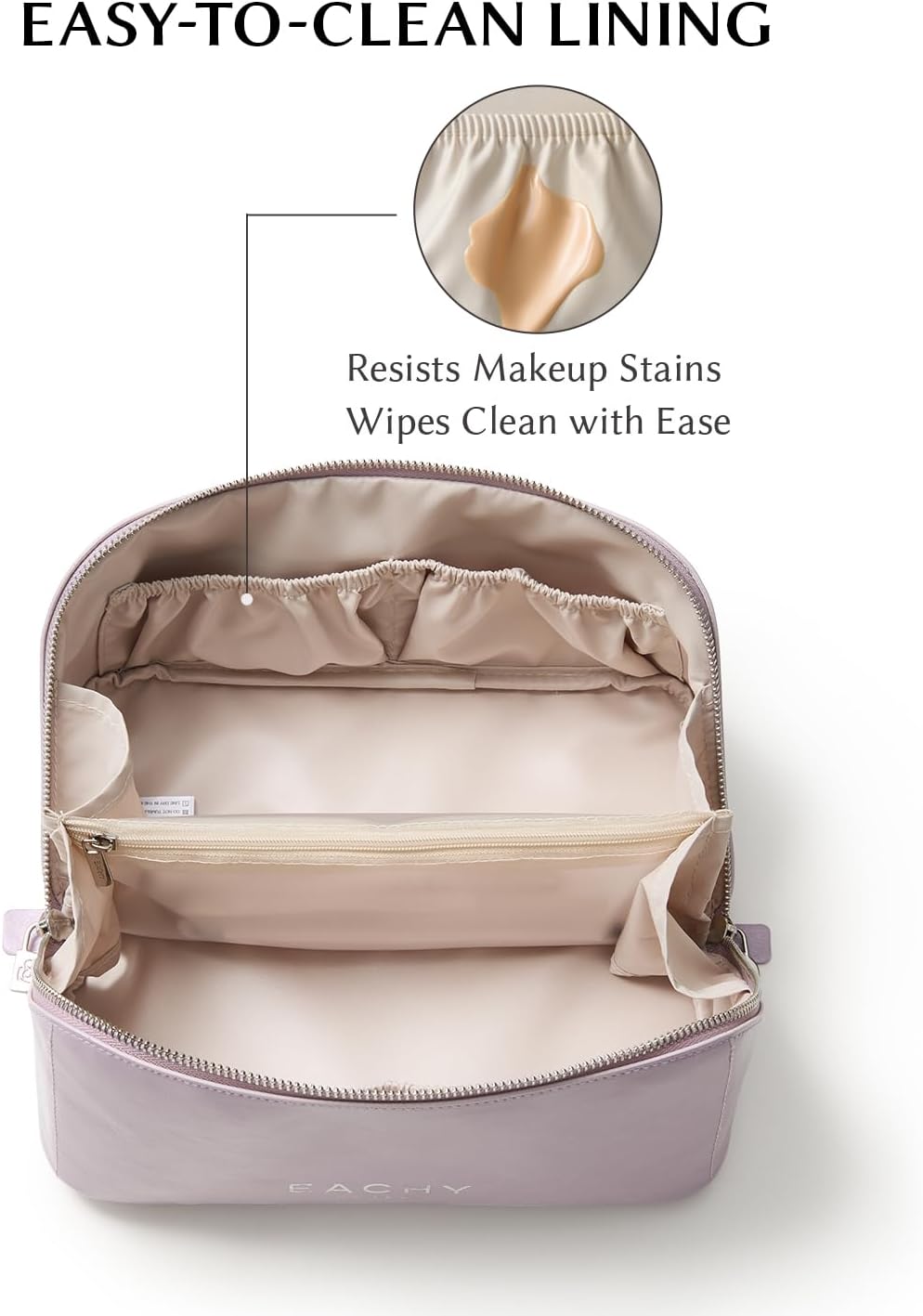 Travel Makeup Bag, Large Capacity Cosmetic Bag for Women, Waterproof PU Leather, Flat Open Portable Toiletry Bag for Skincare, Brushes & Travel Essentials - Colors A