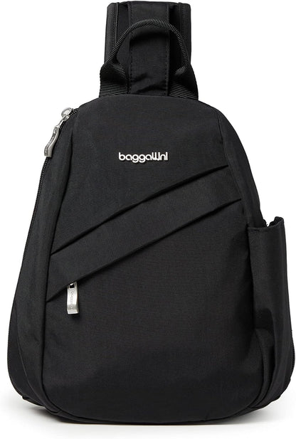 Medium Sling Backpack - 9"x11" Lightweight Sling Bag with Convertible Adjustable Shoulder Strap