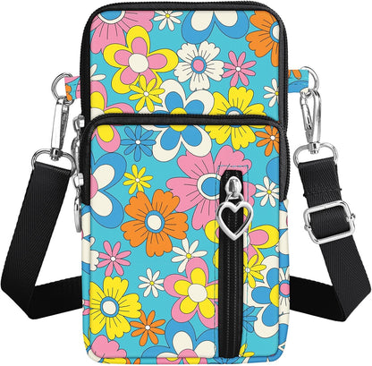 Lightweight Small Crossbody bags Cell Phone Purses Travel Pouch Shoulder Bag for Women - Colors A
