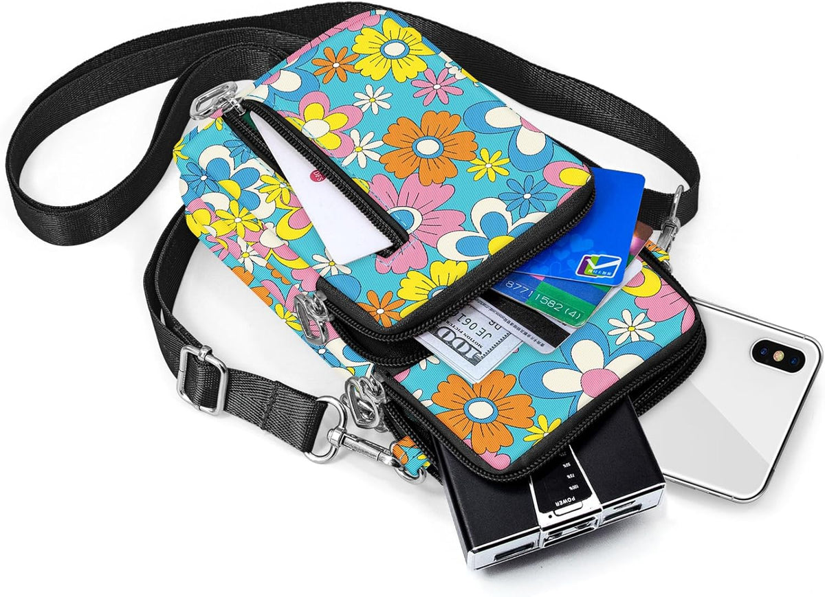 Lightweight Small Crossbody bags Cell Phone Purses Travel Pouch Shoulder Bag for Women - Colors A