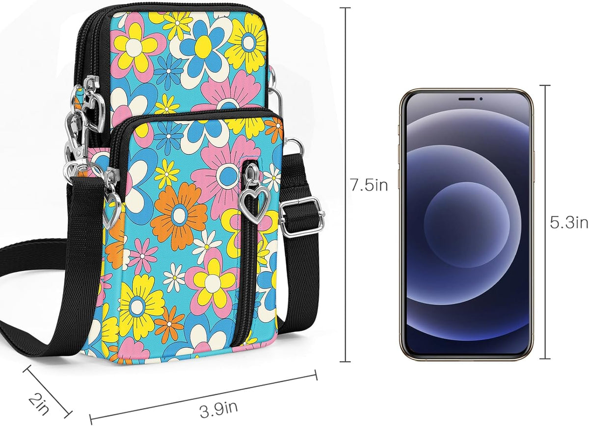Lightweight Small Crossbody bags Cell Phone Purses Travel Pouch Shoulder Bag for Women - Colors A