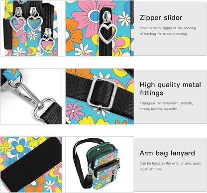 Lightweight Small Crossbody bags Cell Phone Purses Travel Pouch Shoulder Bag for Women - Colors A