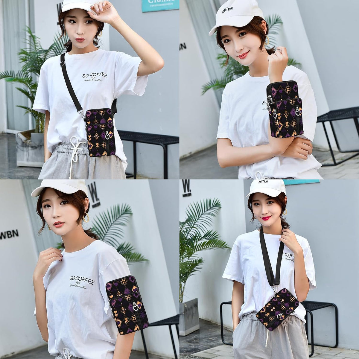 Lightweight Small Crossbody bags Cell Phone Purses Travel Pouch Shoulder Bag for Women - Colors A