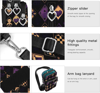 Lightweight Small Crossbody bags Cell Phone Purses Travel Pouch Shoulder Bag for Women - Colors A