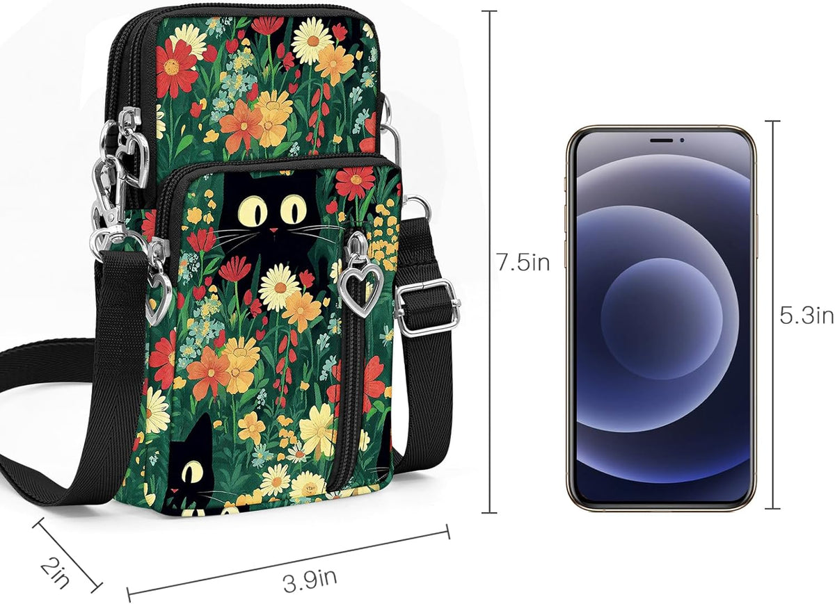 Lightweight Small Crossbody bags Cell Phone Purses Travel Pouch Shoulder Bag for Women - Colors A