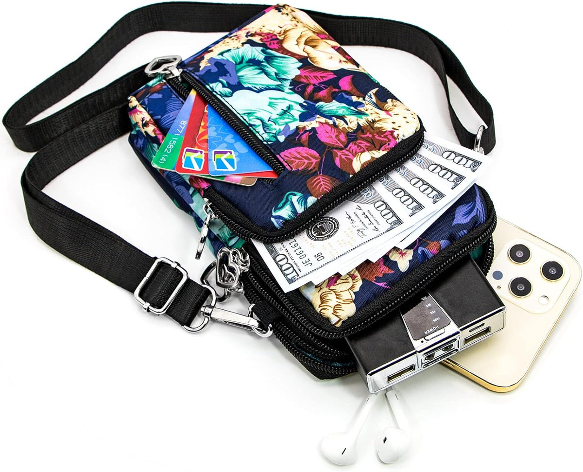 Lightweight Small Crossbody bags Cell Phone Purses Travel Pouch Shoulder Bag for Women - Colors A