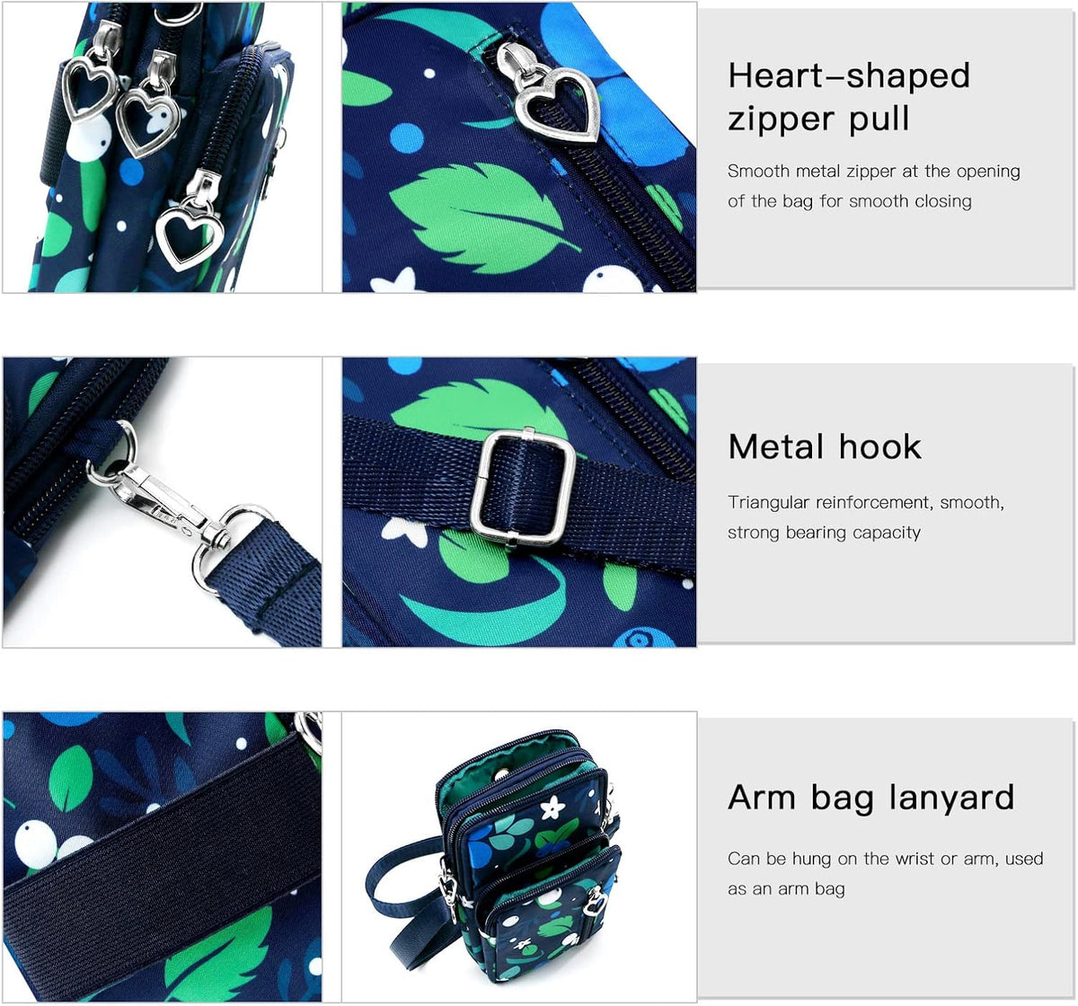 Lightweight Small Crossbody bags Cell Phone Purses Travel Pouch Shoulder Bag for Women - Colors A