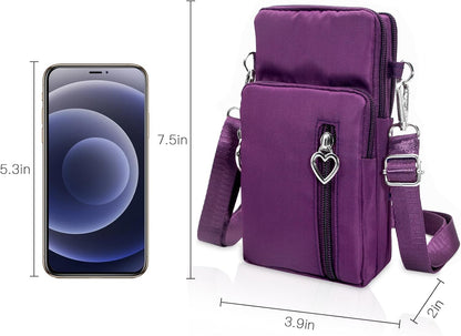 Lightweight Small Crossbody bags Cell Phone Purses Travel Pouch Shoulder Bag for Women - Colors A