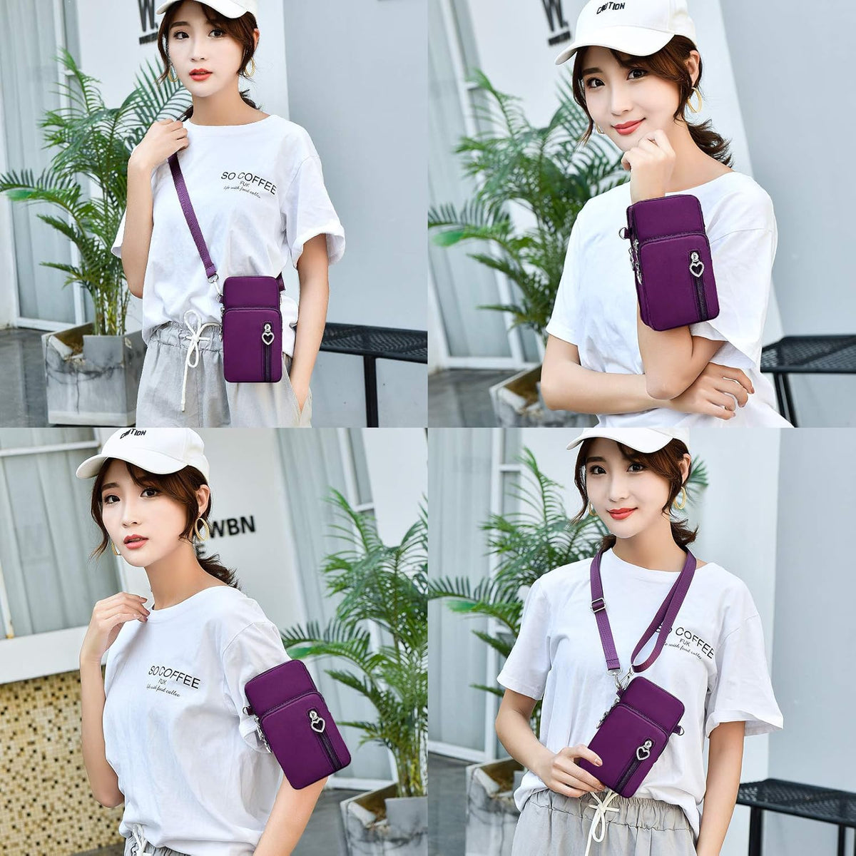 Lightweight Small Crossbody bags Cell Phone Purses Travel Pouch Shoulder Bag for Women - Colors A
