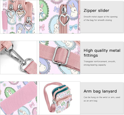Lightweight Small Crossbody bags Cell Phone Purses Travel Pouch Shoulder Bag for Women - Colors A