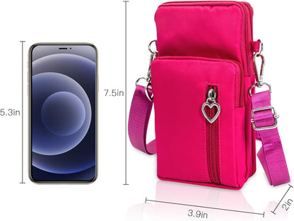 Lightweight Small Crossbody bags Cell Phone Purses Travel Pouch Shoulder Bag for Women - Colors A