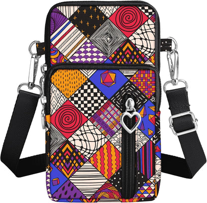 Lightweight Small Crossbody bags Cell Phone Purses Travel Pouch Shoulder Bag for Women - Colors A