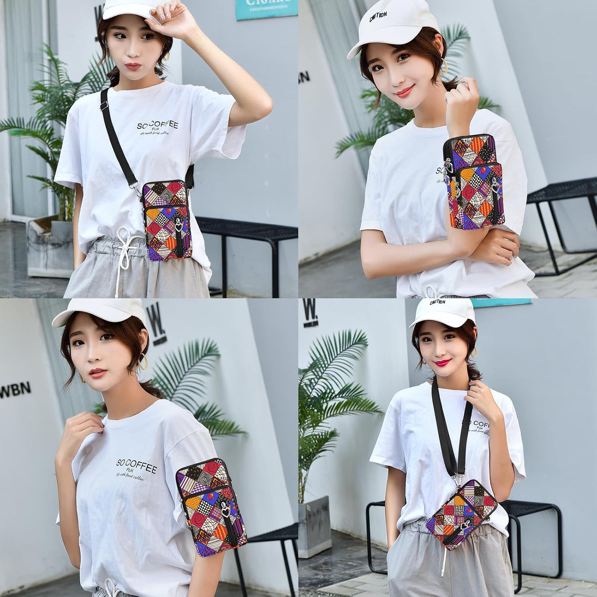 Lightweight Small Crossbody bags Cell Phone Purses Travel Pouch Shoulder Bag for Women - Colors A