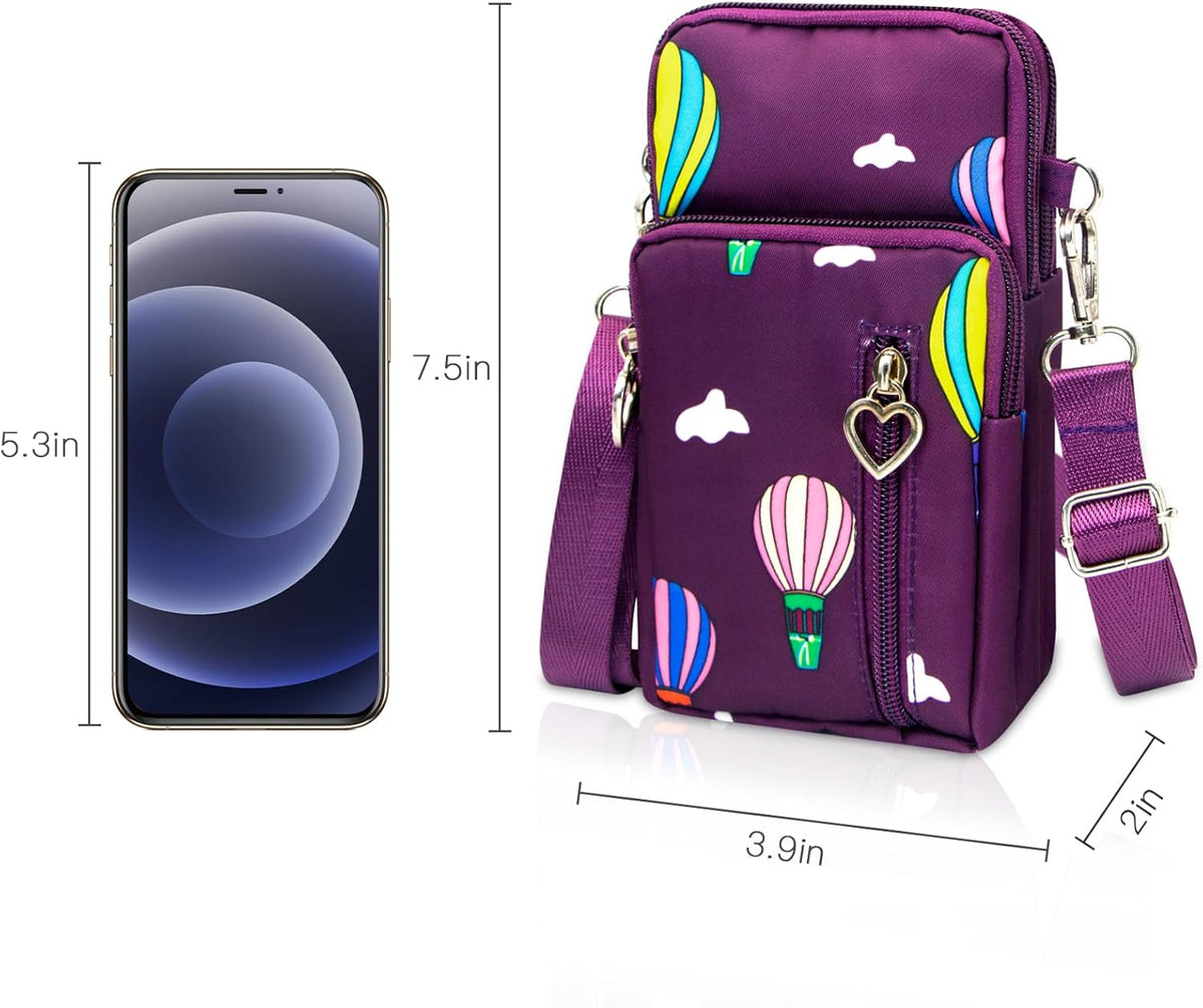 Lightweight Small Crossbody bags Cell Phone Purses Travel Pouch Shoulder Bag for Women - Colors A