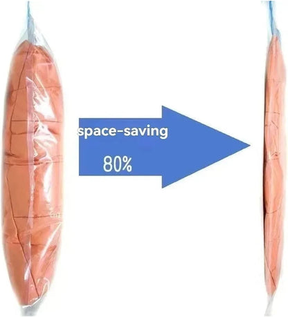 Travel Compression Bags, Roll Up Travel Space Saver Bags for Luggage, Cruise Ship Essentials Cothes, Folding Compressed Bag