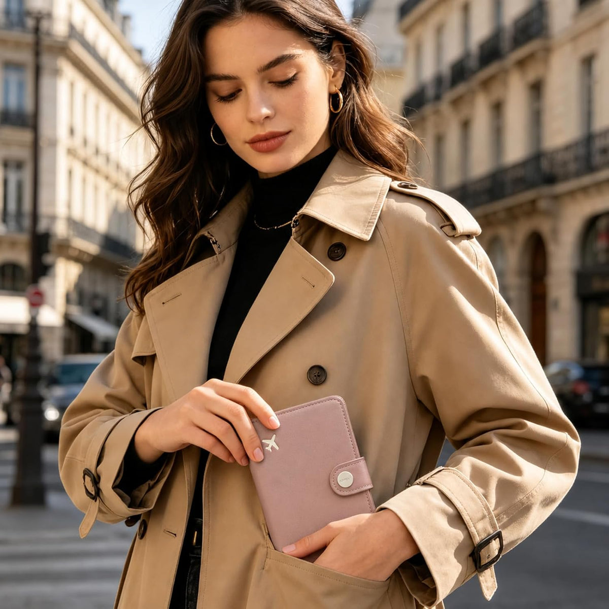 Passport Holder RFID Blocking Travel Wallet, Grape Purple | Passport Cover with Multiple Card Slots, Water-Resistant & Easy-Carry, Must-Have Travel Accessory for Men & Women.