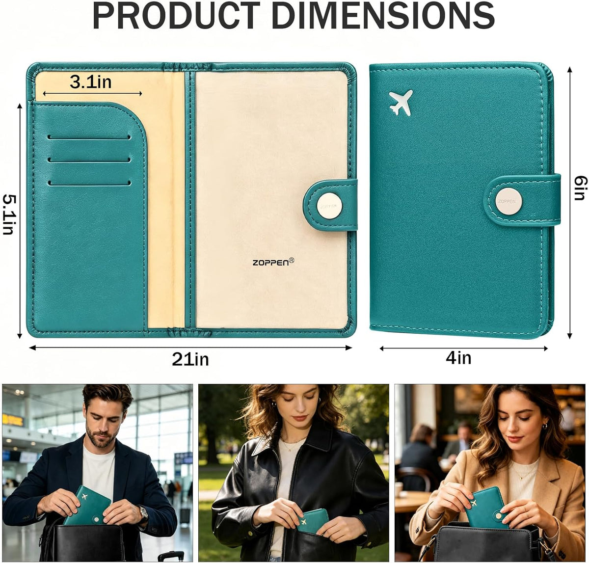 Passport Holder RFID Blocking Travel Wallet, Grape Purple | Passport Cover with Multiple Card Slots, Water-Resistant & Easy-Carry, Must-Have Travel Accessory for Men & Women.